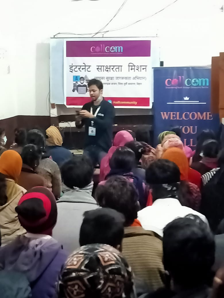 Internet Literacy Workshop in School in Poorvi Champaran Village, Bihar